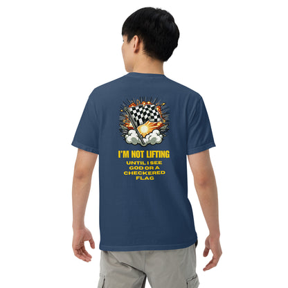 WCR Not lifting Checkered Flag heavyweight t-shirt